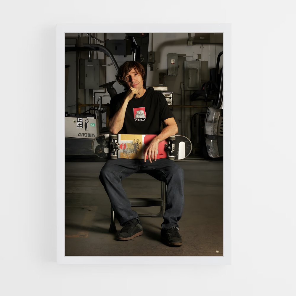 Poster Mullen en Méditation – affiche Skateboard (vue 3)